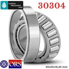 30304 ORS Konik Makaralı Rulman  20x52x16,25 mm 20*52*16,25 mm 30304 ORS Konik Makaralı Rulman  20x52x16,25 mm 20*52*16,25 mm